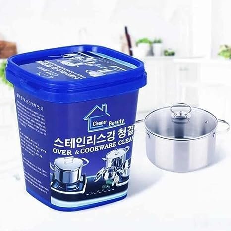 Household Kitchen Utensils Cleaning Paste Magical Tableware Dishwashing Paste Burnt Pot Cookware Cleaner Powder (1Pcs)