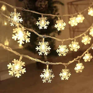 SN-Snow flakes string Light 4 Mtr 20 LED