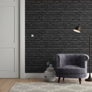 Brick Wallpaper ( Black )