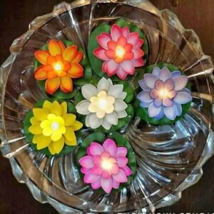 Lotus Water Sensor Diya( 6pc box )