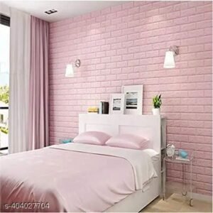 Brick Wallpaper (Pink 77*77CM)